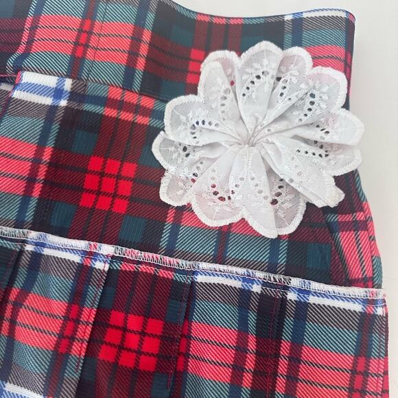 Vintage Lee mini plaid skirt SzS well made perfect condition Halloween skirt - Picture 8 of 15